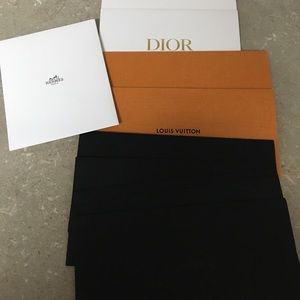 Hermes, Chanel, Dior, LV receipt envelopes